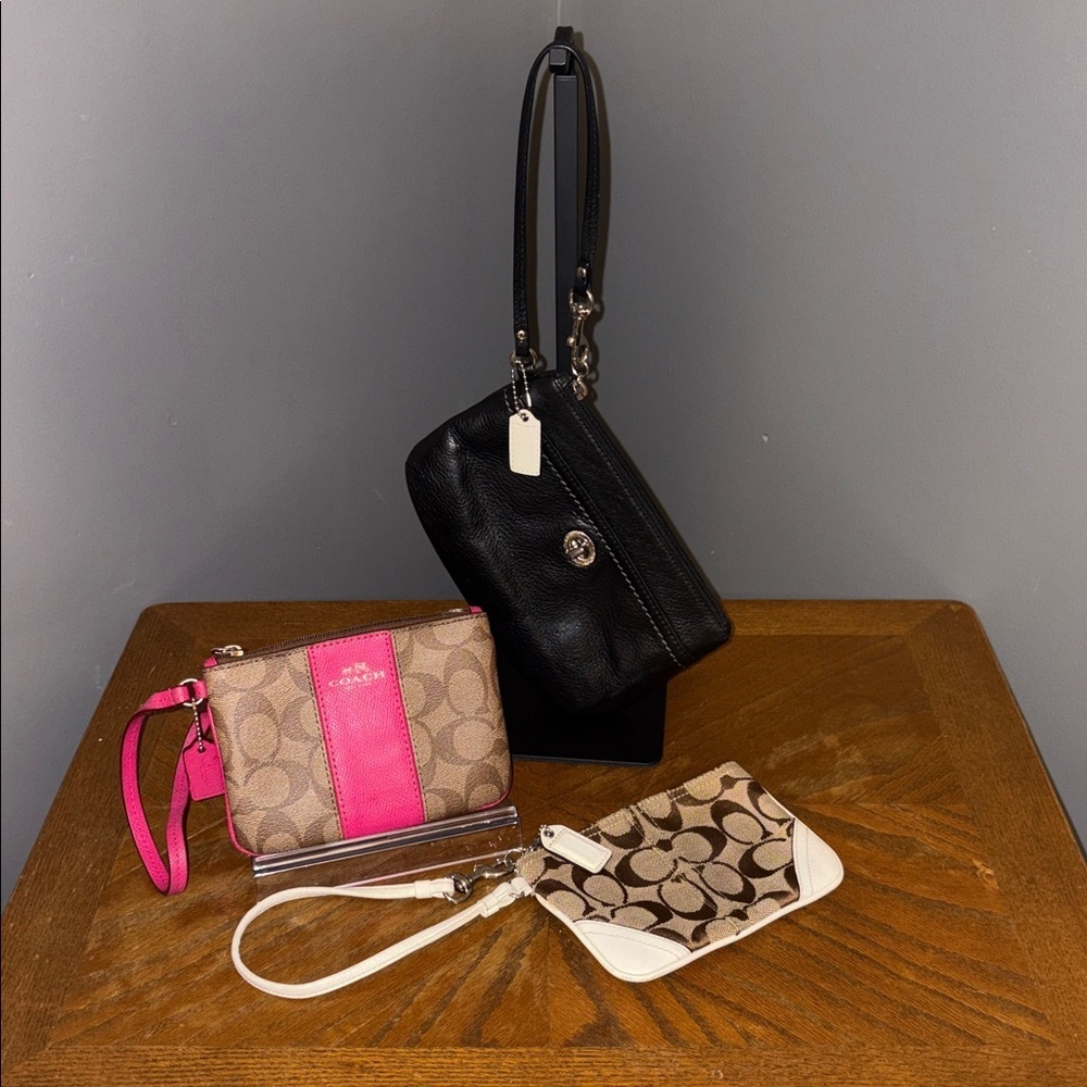 Coach Wristlets set of 3